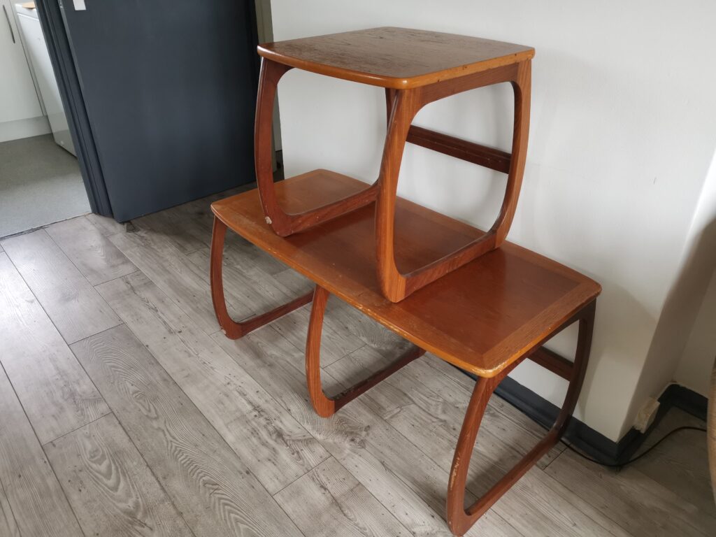 How To Find Cheap Mid-Century Furniture - Parker Knoll nest tables